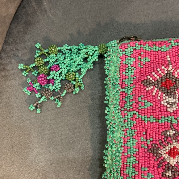 Anthropologie vibrant beaded clutch - Picture 2 of 6